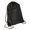 Black & Black, variant on Port & Company Colorblock Cinch Zippered Pack