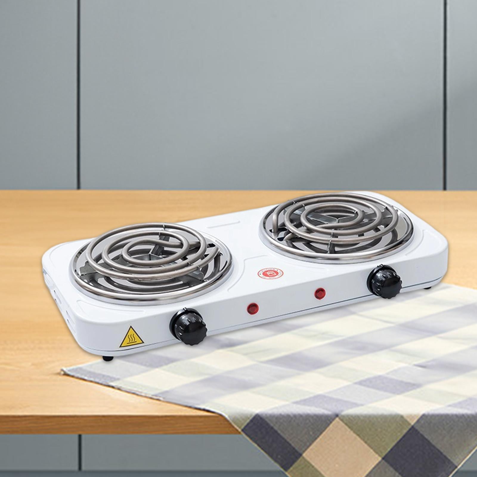 Baoblaze Countertop Double Burner Electric Cooking Stove Multifunctional Compact Premium Heating Tube