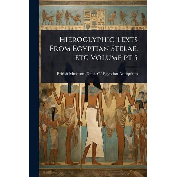 Hieroglyphic Texts From Egyptian Stelae, etc Volume pt 5, (Paperback)