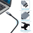 thumbnail image 4 of Cable Hdmi Tipo C Adaptador Usb 2m 4k Para Motorola Y Otros Malubero Gris, 4 of 5