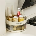 thumbnail image 5 of 2 Tier Lazy Susan Turntable for Cabinet,Countertop,Pantry,11"W Spinning Seasoning Organizer,Double Rotating Kitchen Spice Rack Organizer and Condiments,Medicine,Vitamin Bottle Organizer Carousels,1Pc, 5 of 7