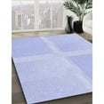 thumbnail image 3 of Ahgly Company Machine Washable Indoor Rectangle Transitional Heavenly Blue Area Rugs, 7' x 10', 3 of 7