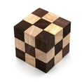 thumbnail image 2 of Puzzle Cube Snake Classic Games BSIRI, tamaño M, diseño de madera, 2 of 9
