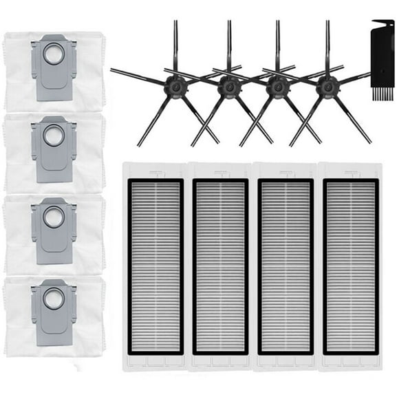 Side Brush Filter Dust Bag Replacement Accessory Kits for Roborock Q5+ Robotic Vacuum Cleaner