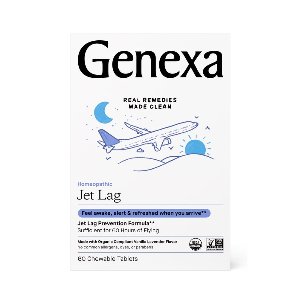 Genexa Jet Lag Homeopathic Relief Certified Organic, Physician