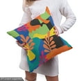 thumbnail image 4 of Ambesonne Colorful Fabric by the Yard Upholstery, Leaves and Curves Digi Art, 2 Yards, Multicolor, 4 of 4