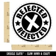 thumbnail image 2 of Rejected X Mark Self-Inking Rubber Stamp Ink Stamper - Pink Ink - Small 3/4 Inch, 2 of 7