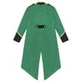 thumbnail image 4 of Yhong Garçons Filles Corset Renaissance Veste Queue-de-Pie Médiévale Smoking Long Steampunk Vert 6, 4 of 5