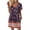 Dark Blue, variant on Women's Fashionable Floral Print V-Neck Short Sleeve Dress with Pocket, Casual Pullover Summer Dress, Comfortable Loose Fit, Stylish Ladies Wear,Green,L
