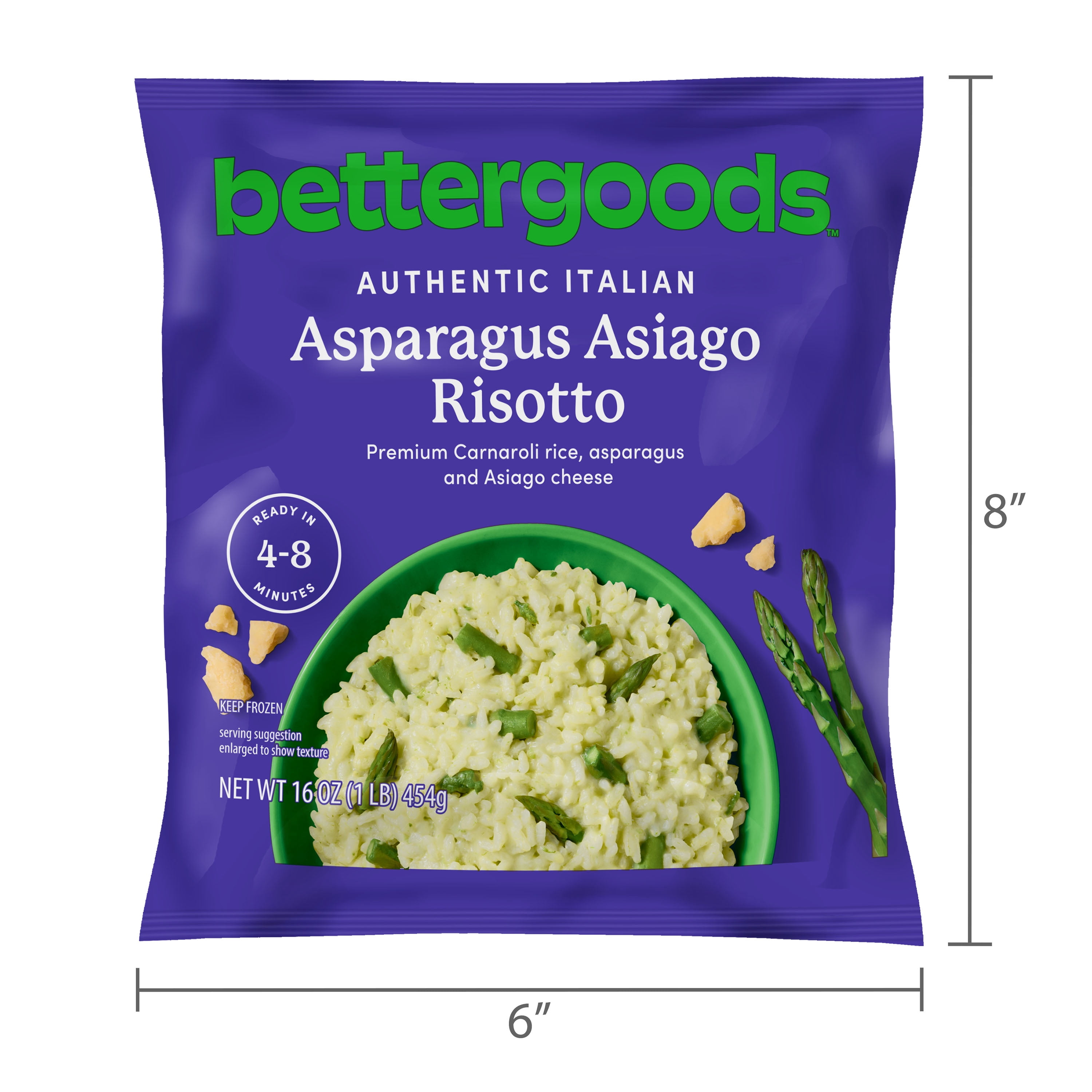 bettergoods Asparagus Asiago Risotto, 16 oz (Frozen)
