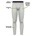 thumbnail image 4 of Blocker Outdoors Shield Series Koretec Tech Weight Pants, Lightweight Base Layer Bottoms (Light Grey, Small), 4 of 6