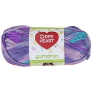 Red Heart Gumdrop Yarn, Grape, Acrylic, 113g, Multi-colours