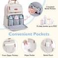 thumbnail image 4 of Mochila para pañales mommore, expandible, 32 L, para 2 niños o gemelos, 4 of 7