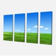 thumbnail image 2 of Green Meadow and Blue Sky - Landscape Canvas Art Print, 2 of 3