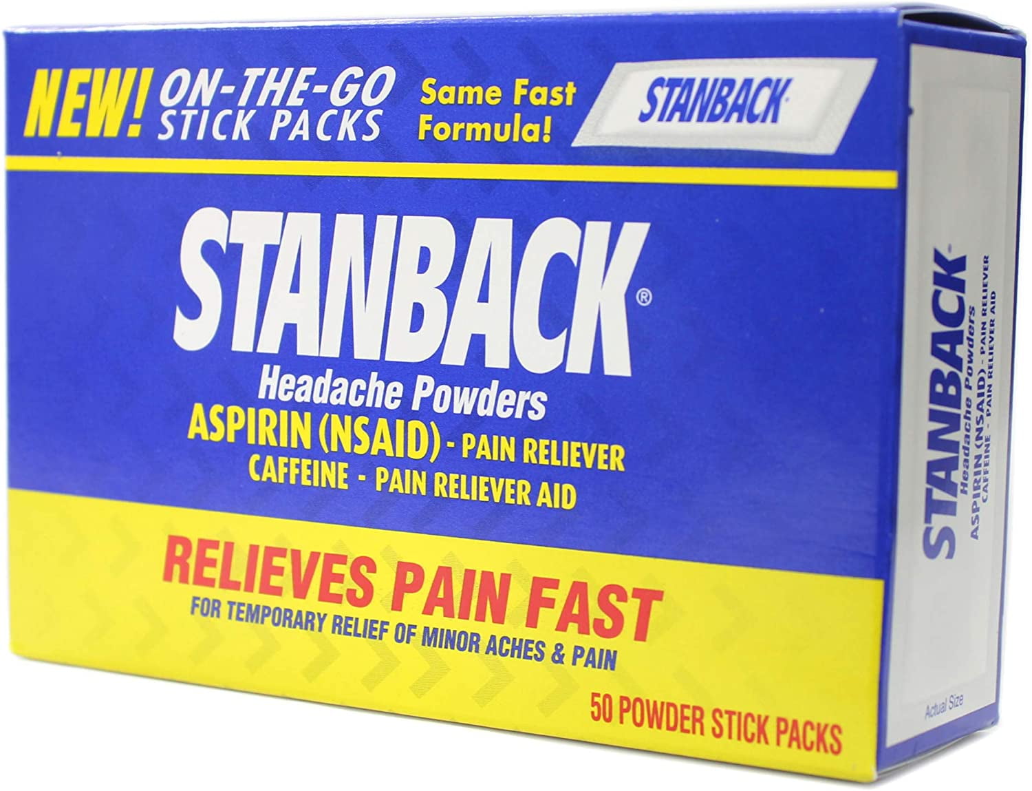 Stanback Headache Powders 50 Each (Pack of 3)
