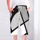 thumbnail image 1 of Puntoco Pantalones cortos de salón para mujer, pantalones cortos casuales para mujer, pantalones holgados, cómodos, con cintura elástica y cordón de pierna recta y bolsillos, 1 of 5
