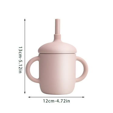 VerPetridure Straw Cup Silicone Learning Drinking Cup Anti-fall High Temperature Resistant Children's Cup Clearance