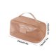 thumbnail image 3 of Neceser de viaje de malla, portátil, transparente, pequeño, para brochas de maquillaje, organizador para piscina. Neceser de malla, transparente, plegable y ligero, para dormitorio. Material, 3 of 7