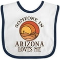thumbnail image 3 of Inktastic Someone in Arizona Loves Me Boys or Girls Baby Bib, 3 of 4