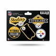thumbnail image 1 of Rico Industries NFL Pittsburgh Steelers 5 Pcs Feuille Découpable Petite, 1 of 1