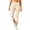 Beige, variant on Wensltd Women's Capri Length Yoga Pants Solid Soft Stretchy High Waist Side Pocket Daily Pants