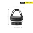 thumbnail image 4 of SILVERANT brand Round Titanium Water Bottle - 500ml/17.6 fl oz & 800ml/28.1 fl oz, 4 of 8