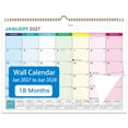 thumbnail image 3 of Wall Calendar, Jan 2027-June 2028 Hanging Calendar, 18-Month Monthly Calendar with Twin-Wire Binding for Office Home Planning and Organization, 3 of 9