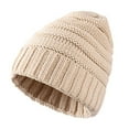 thumbnail image 4 of Winter Hats for Women Winter Hat Women&Men Autumn Winter Warm Wool Hat Scarf Gloves Slouchy Three Pieces Winter Snow Knit Cap Screen Mittens Scarves Sets Features:, 4 of 6