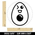 thumbnail image 2 of Yummy Avocado Kawaii Self-Inking Rubber Stamp Ink Stamper - Blue Ink - Medium 1 Inch, 2 of 7