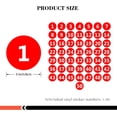 thumbnail image 2 of NAVADEAL 2" & 3” Round Number 1-50 Adhesive Stickers in Blue, Red, Black, Green - Inventory Storage Labels, Great for Marking Bins or Toolbox for Daily Use in School, Office, Workshop, 2 of 9