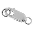 thumbnail image 3 of 1pc Lobster Claw Clasp With Two Open Jump s for Craft Jewelry Making - , 12x4.5mm, 3 of 8