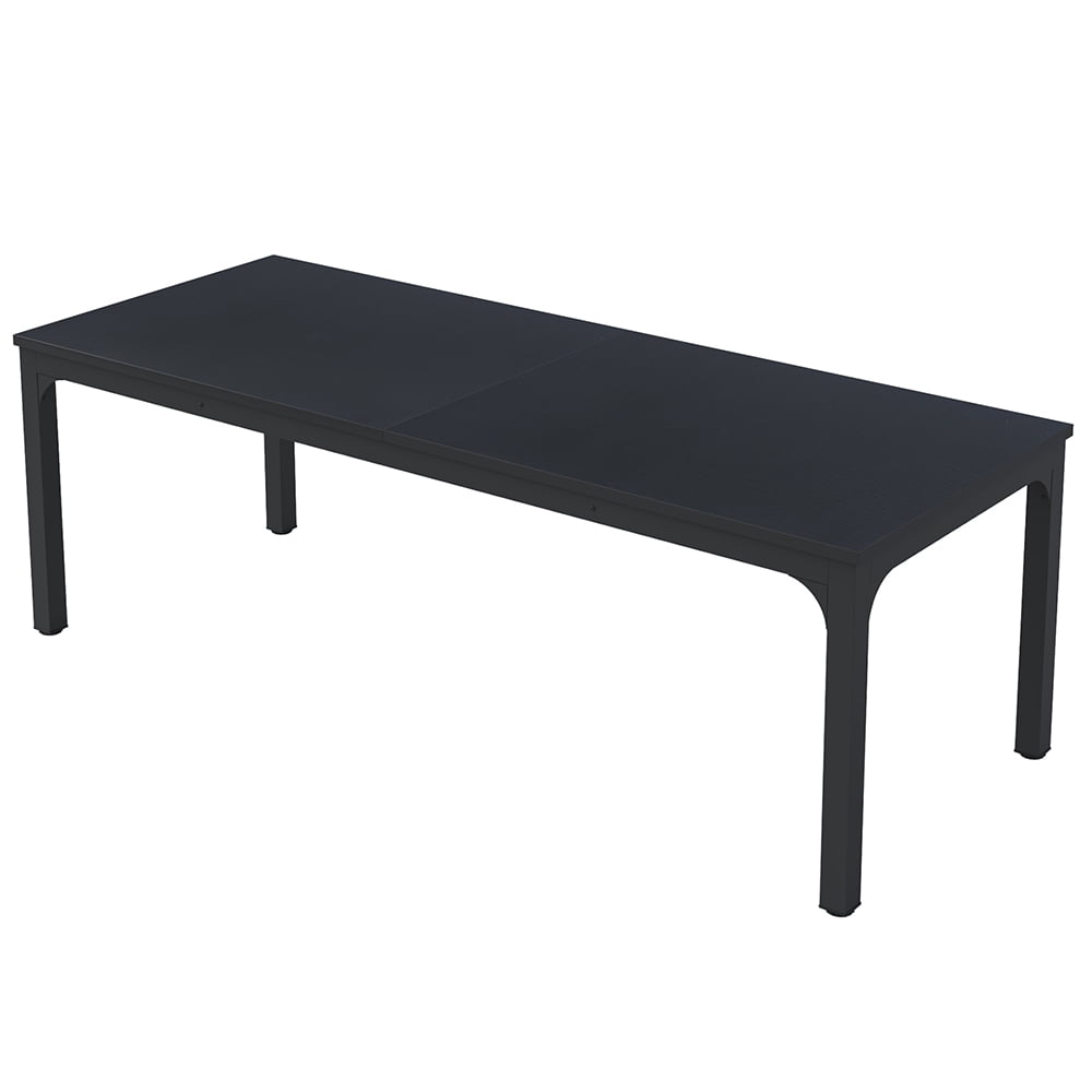 Resenkos Rectangular Dining Table, 78 inch Long Kitchen Table for 6-8 People,Black