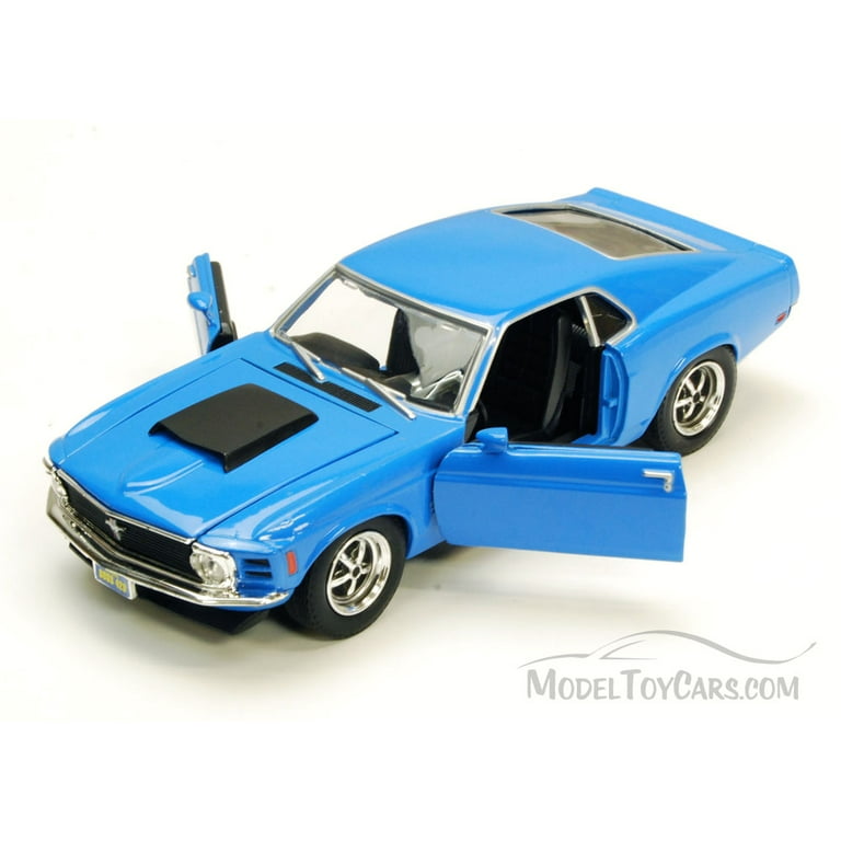 1970 Ford Mustang Boss 429, Blue - Motormax 73303 - 1/24