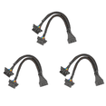 thumbnail image 2 of OBD2 Splitter 16 Pin OBD II Splitter Extension 1X Male and 2X Female Extension Cable Adapter (1FT/30CM) (3Pack), 2 of 7