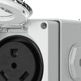 thumbnail image 2 of Boîte de Prise de Courant 30Amp, Réceptacle NEMA TT-30R 125 Volts Extérieur Anti-Poussière et Résistant aux Intempéries pour Véhicules Électriques, 2 of 6