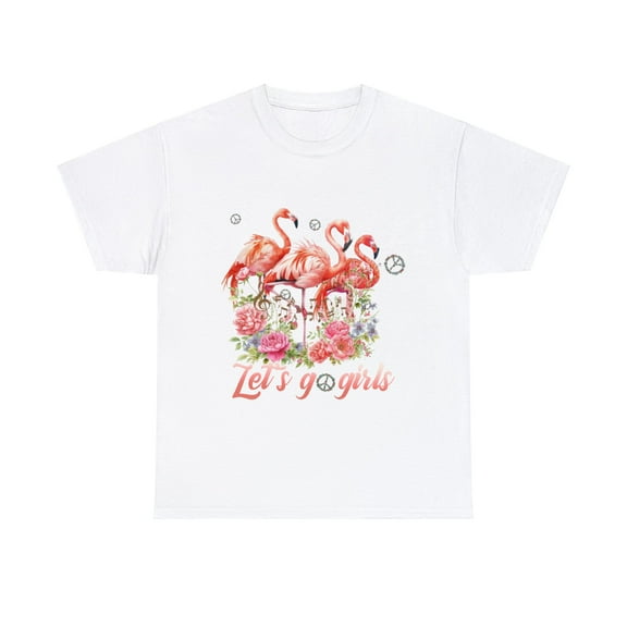 Let's go girls Flamingo Hippie Shirt, Flamingo Lovers Shirt ID-0222-VXVL