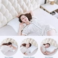 thumbnail image 6 of Shredded Memory Foam Pillow Standard Size - Adjustable Loft With Gel Beads & Breathable Tencel Cover For Night Sweats Relief(certipur-us Machine Washable), 6 of 8