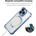 thumbnail image 3 of Entronix Magnetic Clear Case for iPhone 16 Pro, Built-in Kickstand Ring Shockproof Bumper, Blue, 3 of 7