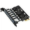 thumbnail image 1 of Maoww PCIE PCI-E 1 to USB 3.0 Express Controller Expansion Card 7 Ports Converter Computer Desktop Power Connector Adapter Adaptor Type 1, 1 of 8