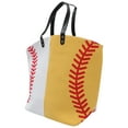 thumbnail image 4 of Sac de Sport en Toile Grande Capacité Sac à Main Motif Baseball Simple, 4 of 7