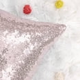 thumbnail image 6 of REGALWOVEN 16"x16" Sequin Throw Pillow Covers Glitter Decorative Cushion Cover Rose Gold 2, 6 of 7