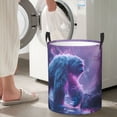 thumbnail image 6 of KLL Mystical White gorilla Jungle Waterproof Foldable Laundry Hamper Bucket with Handles for Storage Bin,Kids Room,Home Organizer (Small ), 6 of 7