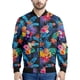 thumbnail image 4 of Chaqueta con estampado de flores hawaianas para hombre, sudaderas con estampado 3D de plantas coloridas, mangas largas, abrigos con cremallera para primavera y otoño, 4 of 4