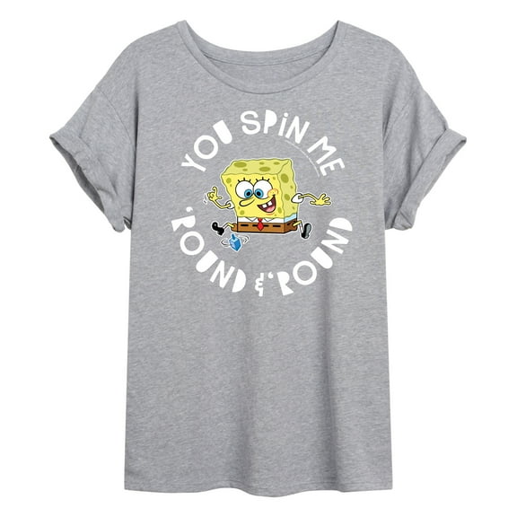 SpongeBob SquarePants - You Spin Me Round And Round - Women's Oversized T-Shirt