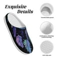 thumbnail image 5 of Wukai Dreamcatcher With Colorful Feathers Print Women's Indoor Bedroom Slipper Slip On Shoes, Unisex House Shoes with Anti-Skid Sole for Men, Gift for Women Men-11, 5 of 7