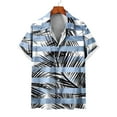thumbnail image 5 of Cameland Chemise Homme Imprimée 3D Hawaïenne à Manches Courtes Col Mode Décontractée Plage, 5 of 5