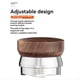 thumbnail image 4 of Distribuidor de Café Espresso Nivelador de Acero Inoxidable 304 Profundidad Ajustable Base de 4 Cuchillas Herramienta de Distribución de Espresso 53MM, 4 of 5