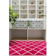 thumbnail image 4 of Furnishmyplace Furnish My Place  Contemporary Trellis Modern Geometric Red Area Rug 2'x4', 4 of 5