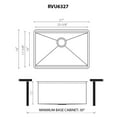 thumbnail image 3 of Ruvati 27 x 19 x 12 inch Deep Laundry Utility Workstation Sink Undermount 16 Gauge, 3 of 8