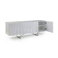 thumbnail image 3 of 28" White High Gloss Buffet, 3 of 3